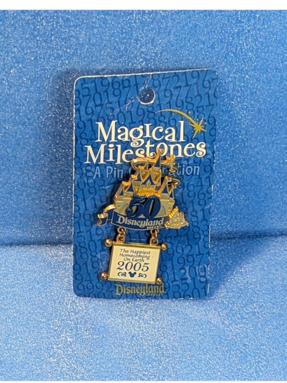 Disneyland 50th Anniversary  "Magical Milestones" Sleeping Beauty Castle Pin